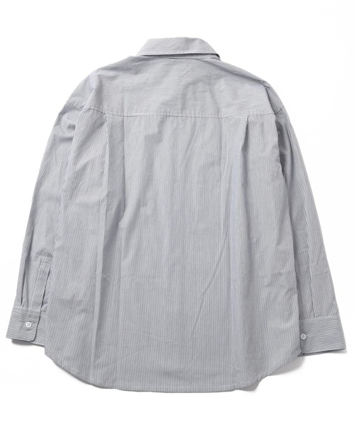 GLAZOS（グラソス）の「ストライプ・ロゴ刺繍シャツ（シャツ/ブラウス・キッズ・インディゴブルー/ブルー/グレー・150cm/140cm/170cm/160cm）」の15枚目の写真