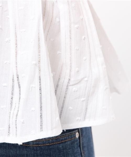 mystic(ミスティック)の「ペプラムキャミソール(シャツ/ブラウス・レディース・オフホワイト/ベージュ/ブラック/イエロー・フリ-)」の10枚目の写真