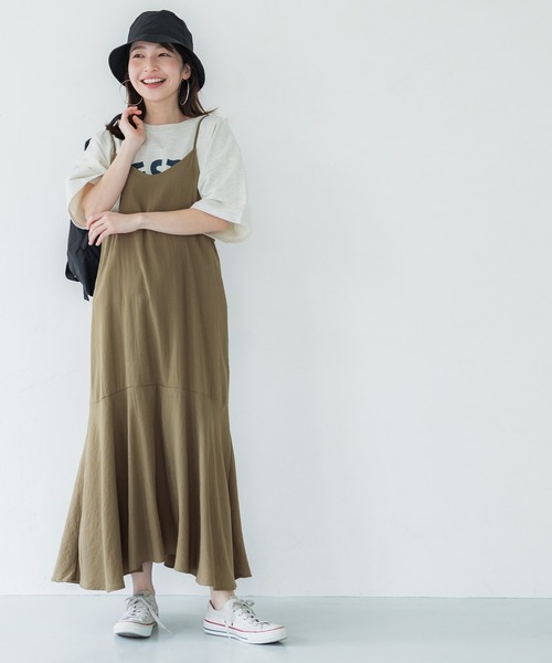 coca（coca）（コカ）の「キャミワンピース（ワンピース・レディース・ベージュ/ブラック・ONE SIZE）」の9枚目の写真