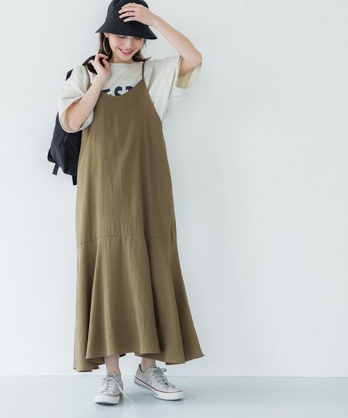 coca（coca）（コカ）の「キャミワンピース（ワンピース・レディース・ベージュ/ブラック・ONE SIZE）」の5枚目の写真