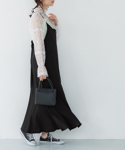 coca（coca）（コカ）の「キャミワンピース（ワンピース・レディース・ベージュ/ブラック・ONE SIZE）」の14枚目の写真