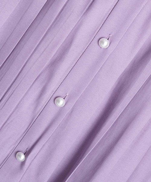 A de a.v.v（アードアー・ヴェ・ヴェ）の「裾プリーツボリュームスリーブブラウス（シャツ/ブラウス・レディース・ライトパープル/ブラック/ホワイト・38/36/MEDIUM/SMALL）」の20枚目の写真