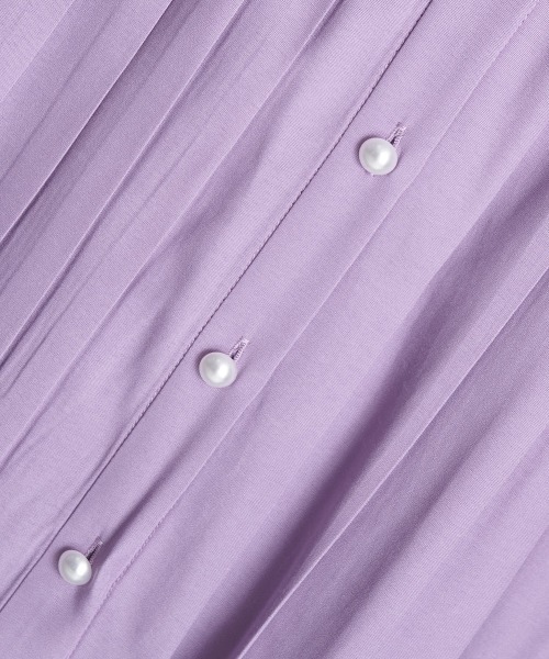 A de a.v.v（アードアー・ヴェ・ヴェ）の「裾プリーツボリュームスリーブブラウス（シャツ/ブラウス・レディース・ライトパープル/ブラック/ホワイト・38/36/MEDIUM/SMALL）」の19枚目の写真