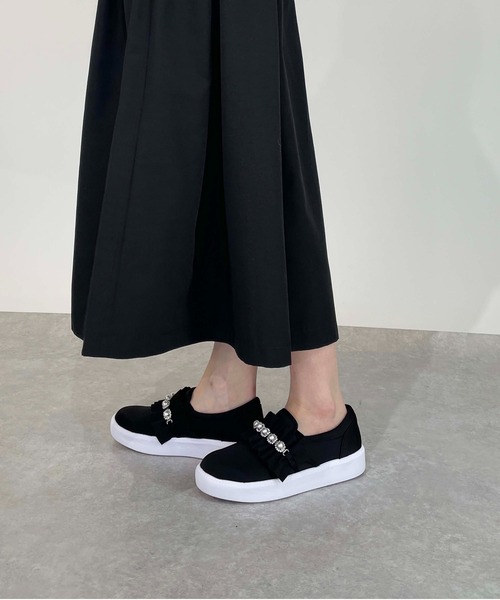 EVOL（イーボル）の「軽量パールフリルスニーカー（スニーカー・レディース・ブラック・S/M/L/LL）」の18枚目の写真