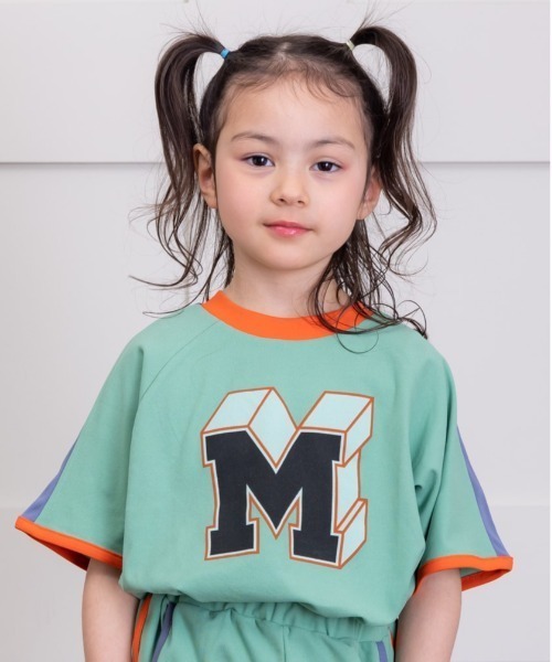 BIG FIELD(ビッグフィールド)の「サイドラインナンバーTシャツ/UVカット(80~150cm)(Tシャツ/カットソー・キッズ・ブルー/オフホワイト/ライトグリーン・80/90/95/100/110/120/130/140/150)」の3枚目の写真