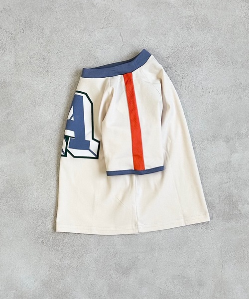 BIG FIELD(ビッグフィールド)の「サイドラインナンバーTシャツ/UVカット(80~150cm)(Tシャツ/カットソー・キッズ・ブルー/オフホワイト/ライトグリーン・80/90/95/100/110/120/130/140/150)」の10枚目の写真