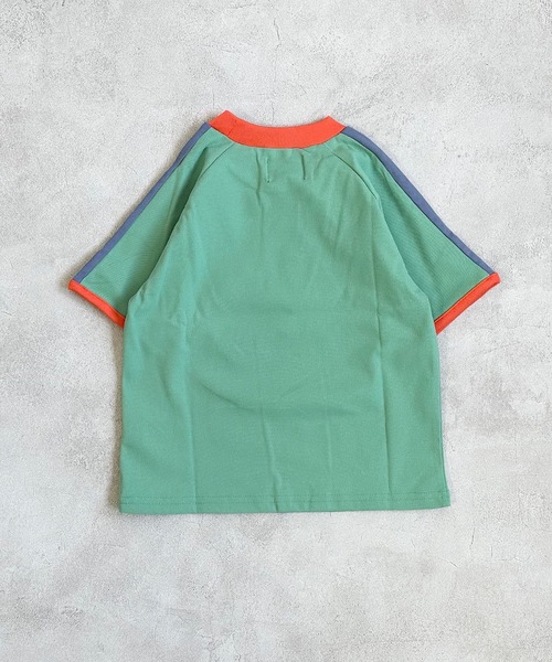BIG FIELD(ビッグフィールド)の「サイドラインナンバーTシャツ/UVカット(80~150cm)(Tシャツ/カットソー・キッズ・ブルー/オフホワイト/ライトグリーン・80/90/95/100/110/120/130/140/150)」の7枚目の写真
