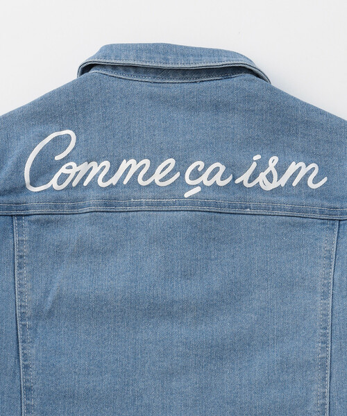 COMME CA ISM(コムサイズム)の「ステッチデニム ブルゾン(デニムジャケット・キッズ・インディゴブルー/ブルー・110cm/120cm/130cm/140cm/150cm)」の5枚目の写真