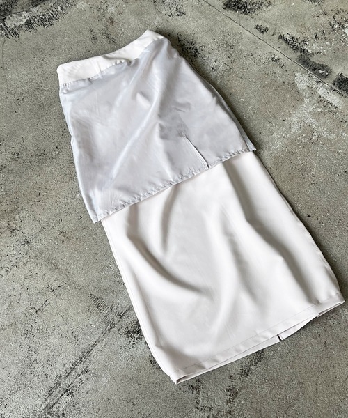 LIAN（リアン）の「ノースリーブベスト＆Iラインロングスカート　セットアップ（セットアップ・レディース・アイボリー/ブラック/ブラウン/イエロー/グレイッシュベージュ・FREE）」の20枚目の写真