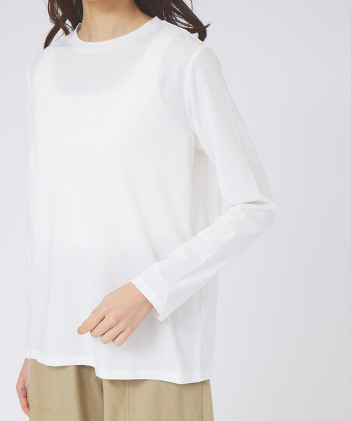 abahouse mavie(アバハウスマヴィ)の「コンパクトロゴロングTシャツ(Tシャツ/カットソー・レディース・ホワイト系その他/チャコールグレー/ホワイト・フリー)」の11枚目の写真