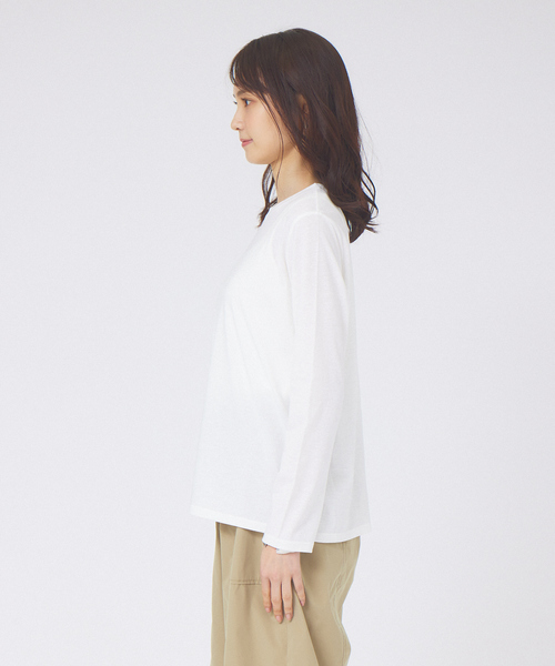 abahouse mavie(アバハウスマヴィ)の「コンパクトロゴロングTシャツ(Tシャツ/カットソー・レディース・ホワイト系その他/チャコールグレー/ホワイト・フリー)」の13枚目の写真