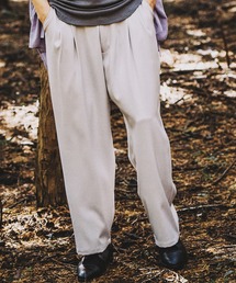 【NO ID.】Easy Tuck Wide Trousers / イージー タック ワイド トラウザーズ