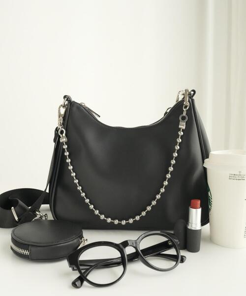 WEGO（ウィゴー）の「WEGO/ポーチ付きチェーンショルダー（ショルダーバッグ・レディース・ブラック・FREE）」の17枚目の写真