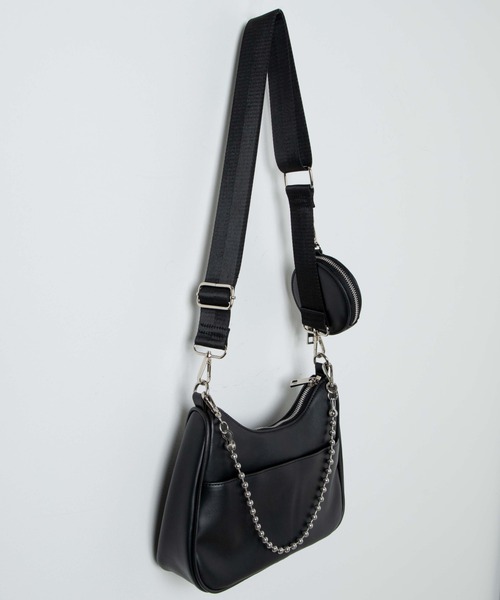 WEGO（ウィゴー）の「WEGO/ポーチ付きチェーンショルダー（ショルダーバッグ・レディース・ブラック・FREE）」の13枚目の写真