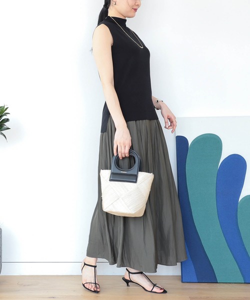 ＜BEAMS HEART＞サテン フレアパンツ BEAMS HEART パンツ 「3色展開」サテン フレア レディース
