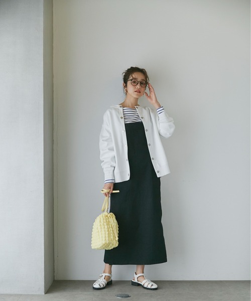 NANO universe（ナノユニバース）の「LB.04/ライトスポンディッシュメタルスナップカーディガン（カーディガン/ボレロ・レディース・ホワイト/ベージュ/グリーン/その他1/その他2・FREE）」の21枚目の写真