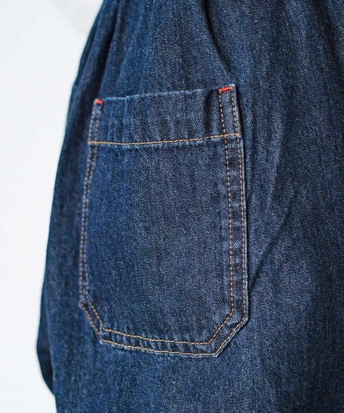 haco!（ハコ）の「refined works デニムテーパードパンツ（デニムパンツ・レディース・アイボリー/インディゴブルー/ライトブルー・ONE SIZE）」の16枚目の写真