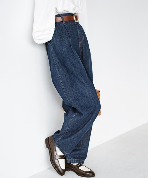 HAU (ハウ) テーパードデニムパンツ 36 インディゴブルー HAU（ハウ）｜denim pants 