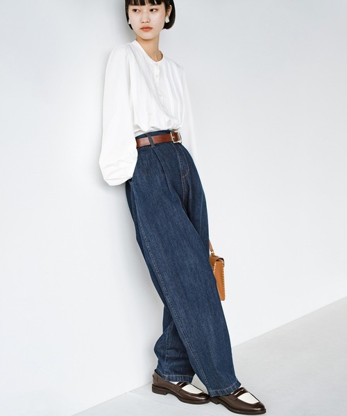HAU (ハウ) テーパードデニムパンツ 36 インディゴブルー HAU（ハウ）｜denim pants 