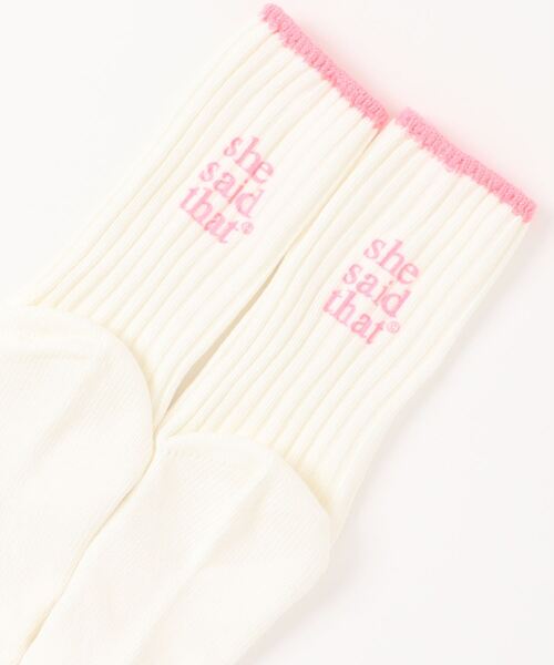 VIBGYOR（ヴィブジョー）の「【LAMPOON】ヒールメッセージソックス（ソックス/靴下・メンズ・レッド/ピンク/ブルー/ブラック・FREE）」の18枚目の写真