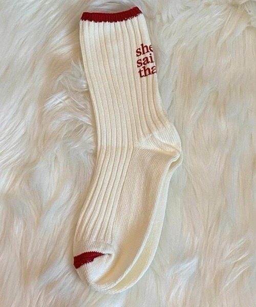 VIBGYOR（ヴィブジョー）の「【LAMPOON】ヒールメッセージソックス（ソックス/靴下・メンズ・レッド/ピンク/ブルー/ブラック・FREE）」の15枚目の写真