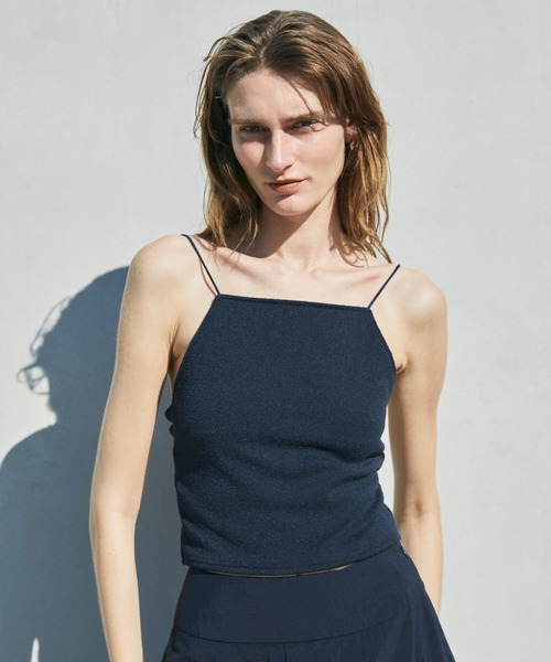 CEL ANSWER(シーイーエルアンサー)の「ツイーディーアメスリキャミソール(キャミソール・レディース・ホワイト/ブラック/ネイビー・FREE)」の18枚目の写真