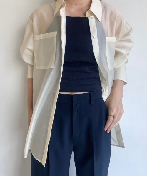 CEL ANSWER(シーイーエルアンサー)の「ツイーディーアメスリキャミソール(キャミソール・レディース・ホワイト/ブラック/ネイビー・FREE)」の13枚目の写真