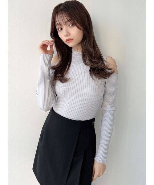 RESEXXY（リゼクシー）の「ポンチプリーツ切替スカパン（その他パンツ・レディース・ブラック/ベージュ・SMALL/MEDIUM）」の15枚目の写真