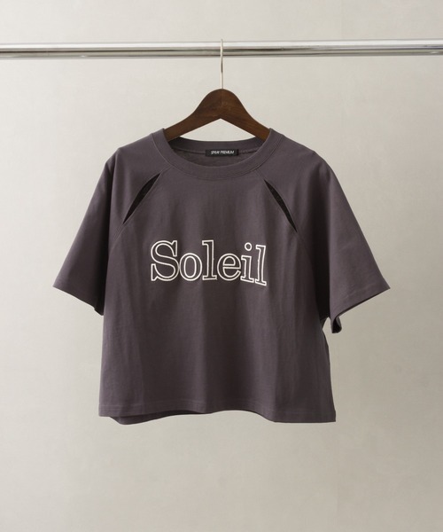 SpRay（スプレイ）の「ロゴラグランあきTシャツ（Tシャツ/カットソー・レディース・ライトブルー/アイボリー/チャコールグレー/オフホワイト/オートミール・FREE）」の13枚目の写真