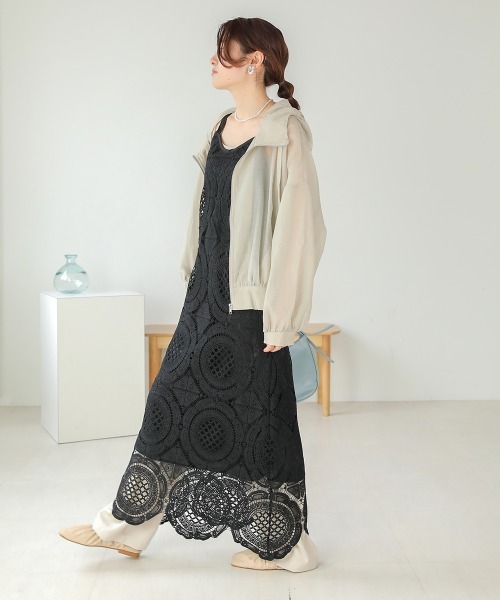 Bab(バブ)の「総レースキャミワンピース(ワンピース・レディース・モカ/ホワイト系その他/ブラック・S/M)」の12枚目の写真