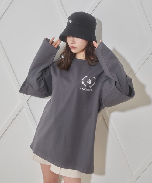 ANDGEEBEE（アンジービー）の「UNISEX ワンポイントバケットハット（ハット・レディース・ブラック・FREE）」の6枚目の写真