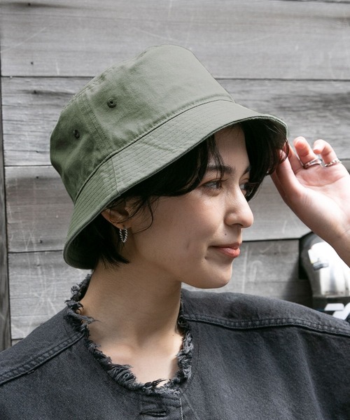 Healthknit(ヘルスニット)の「【Healthknit】ペナント刺繍バケットハット(ハット・レディース・ブラック/キャメル/オリーブ・FREE)」の18枚目の写真