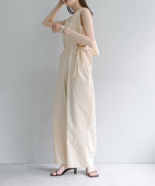 mystic（ミスティック）の「【23S/リバイバル】バックシャンオールインワン（つなぎ/オールインワン・レディース・ブルー/アイボリー/ブラック・1/2）」の16枚目の写真