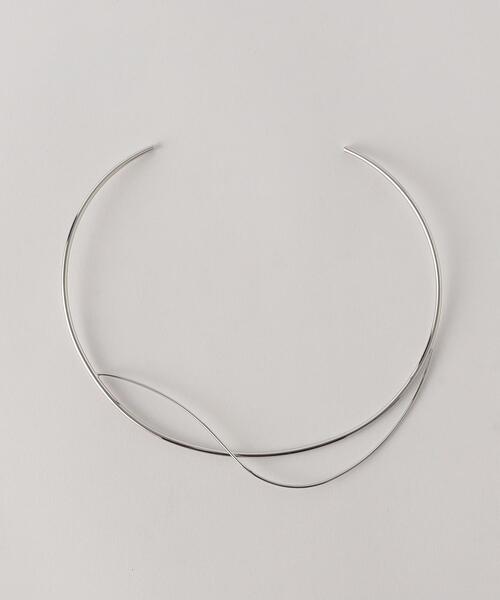 BEAUTY&YOUTH UNITED ARROWS(ビューティーアンドユースユナイテッドアローズ)の「メタル カーブクロス チョーカー(チョーカー・レディース・シルバー/ゴールド・FREE)」の7枚目の写真
