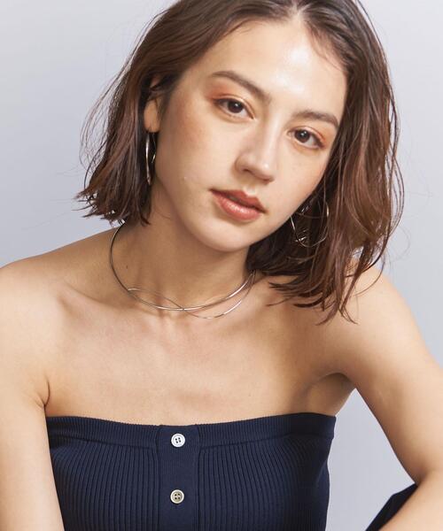 BEAUTY&YOUTH UNITED ARROWS(ビューティーアンドユースユナイテッドアローズ)の「メタル カーブクロス チョーカー(チョーカー・レディース・シルバー/ゴールド・FREE)」の9枚目の写真
