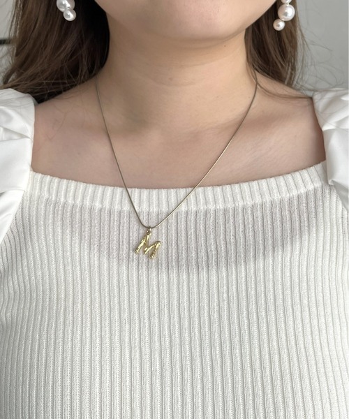 prose verse（プロズヴェール）の「ボリューム袖ニット切替トップス（ニット/セーター・レディース・ブラック/オフホワイト/グリーン・ﾌﾘ-）」の21枚目の写真