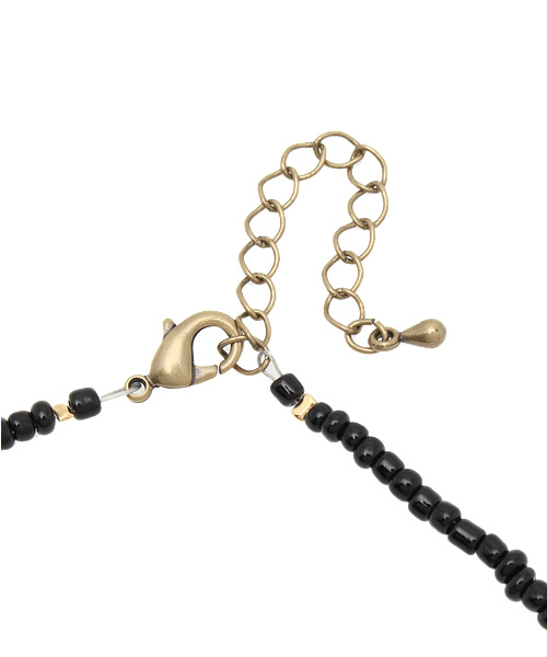 MYE-DO'（マイ・ドゥ）の「ロングレングス ビーズネックレス ”tres”（ネックレス・メンズ・ブラック/ブルー/レッド・FREE）」の5枚目の写真