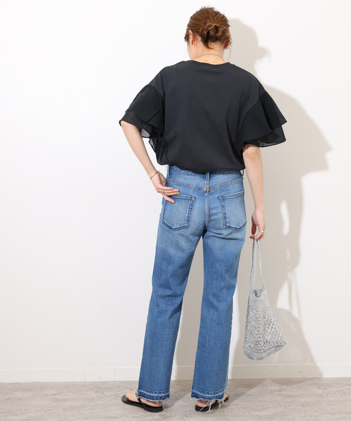 JOURNAL STANDARD relume(ジャーナルスタンダード レリューム)の「《追加2》ガゼットデニム(デニムパンツ・レディース・ネイビー・36/38/40)」の5枚目の写真