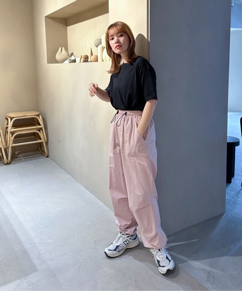 スラブ調ロゴ刺繍シアーTee（Tシャツ/カットソー）｜feepur