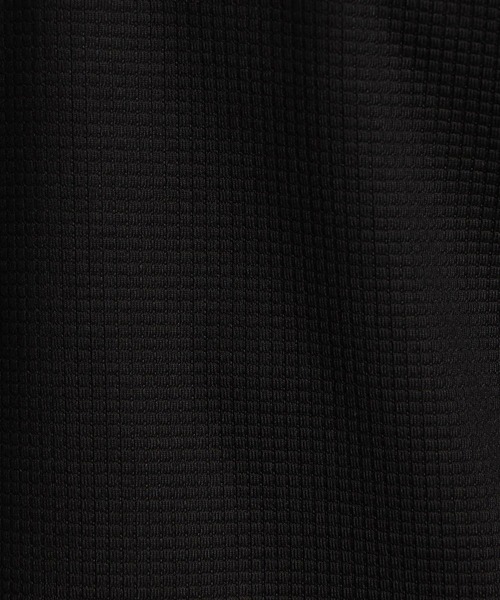 HIDEAWAYS NICOLE（ハイダウェイニコル）の「ボックスミニワッフル半袖Ｖネックカットソー（Tシャツ/カットソー・メンズ・ブラック/ホワイト×ブラック/ブラック×ホワイト・LARGE/X-LARGE/MEDIUM）」の12枚目の写真