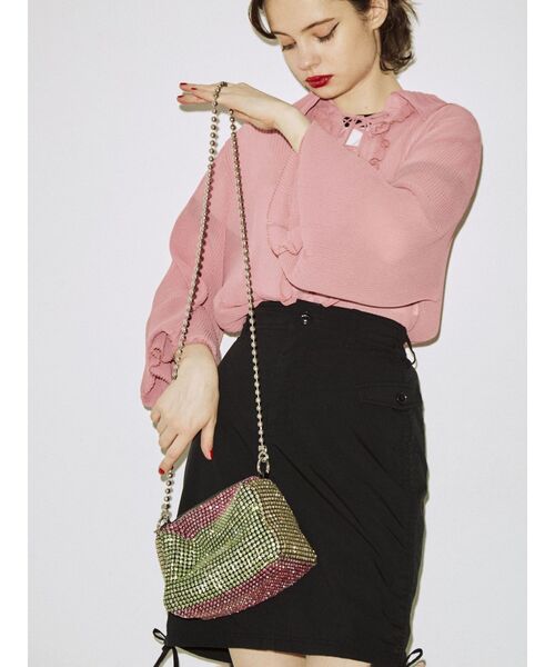 jouetie（ジュエティ）の「シャイニーショルダーBAG（ショルダーバッグ・レディース・オフホワイト/その他1・FREE）」の4枚目の写真