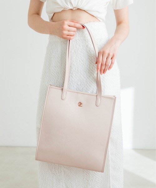 OLIVE des OLIVE(オリーブデオリーブ)の「【WEB限定】エンブレム付きトリミングトートバッグ 1032120020(トートバッグ・レディース・ピンク/アイボリー/ブラック/ホワイト・FREE)」の14枚目の写真