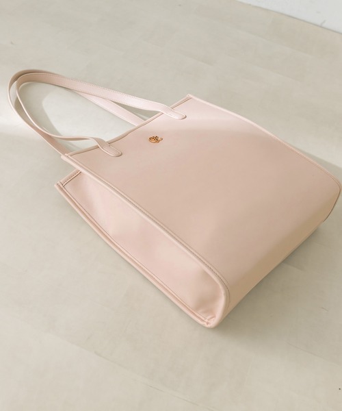 OLIVE des OLIVE(オリーブデオリーブ)の「【WEB限定】エンブレム付きトリミングトートバッグ 1032120020(トートバッグ・レディース・ピンク/アイボリー/ブラック/ホワイト・FREE)」の18枚目の写真