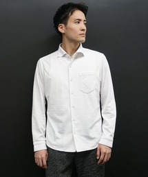 ブリスターグレンチェックジャカードシャツ