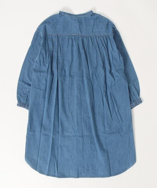 MAKE YOUR DAY(メイクユアデイ)の「シャツワンピース■150.160cm(シャツワンピース・キッズ・ブルー/ワインレッド/ベージュ・160/150)」の4枚目の写真