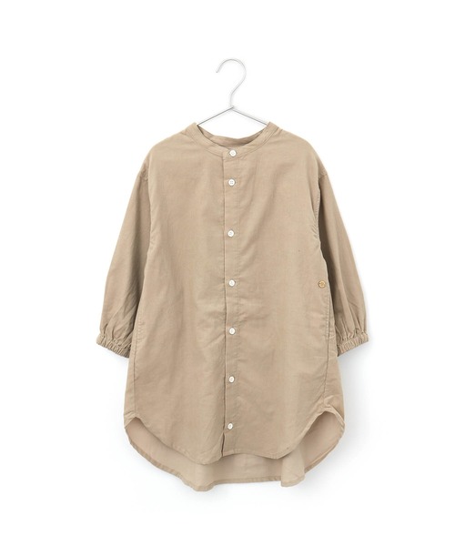 MAKE YOUR DAY(メイクユアデイ)の「シャツワンピース■150.160cm(シャツワンピース・キッズ・ブルー/ワインレッド/ベージュ・160/150)」の2枚目の写真