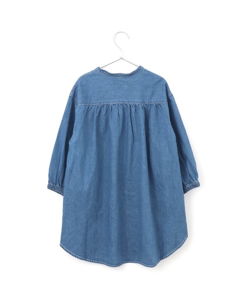MAKE YOUR DAY(メイクユアデイ)の「シャツワンピース■150.160cm(シャツワンピース・キッズ・ブルー/ワインレッド/ベージュ・160/150)」の10枚目の写真