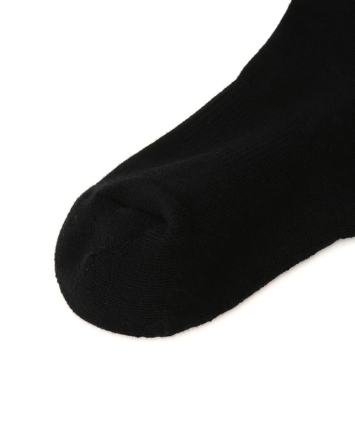 JUN&ROPE'(ジュンアンドロペ)の「フラミンゴ刺繍ニーハイソックス(ゴルフグッズ・レディース・ホワイト/ブラック・FREE)」の6枚目の写真