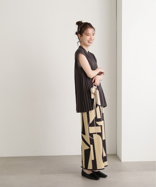 N.（N. Natural Beauty Basic）（エヌエヌナチュラルビューティーベーシック）の「◆サイドプリーツバンドカラーブラウス（シャツ/ブラウス・レディース・ブルー/ナチュラル/チャコール・MEDIUM）」の21枚目の写真