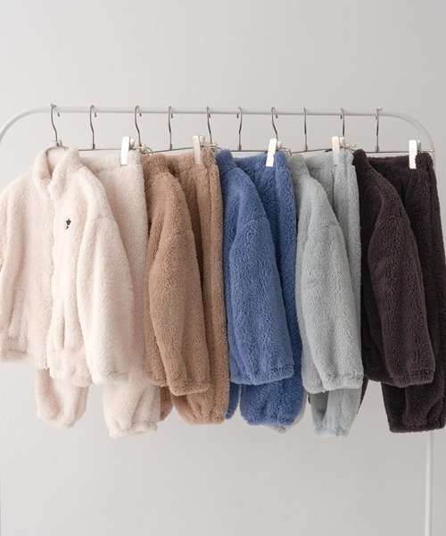 b・ROOM（ビールーム）の「【エニウェアシリーズ】ジップアップブルゾン×パンツセット（アンサンブル・キッズ・アイボリー/グレイッシュブルー/ミント/チャコール/ベージュ・110cm/120cm/150cm/100cm/140cm/130cm）」の17枚目の写真